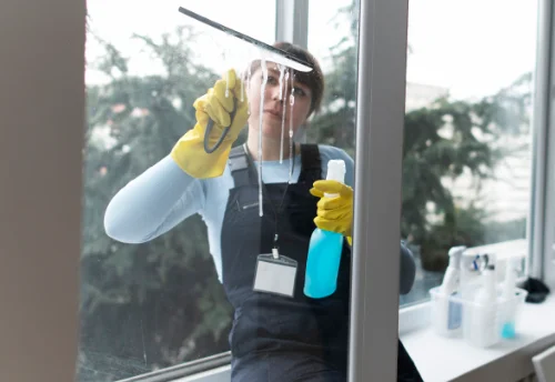 Nettoyage de vitres intérieures et extérieures au Lion-d'Angers